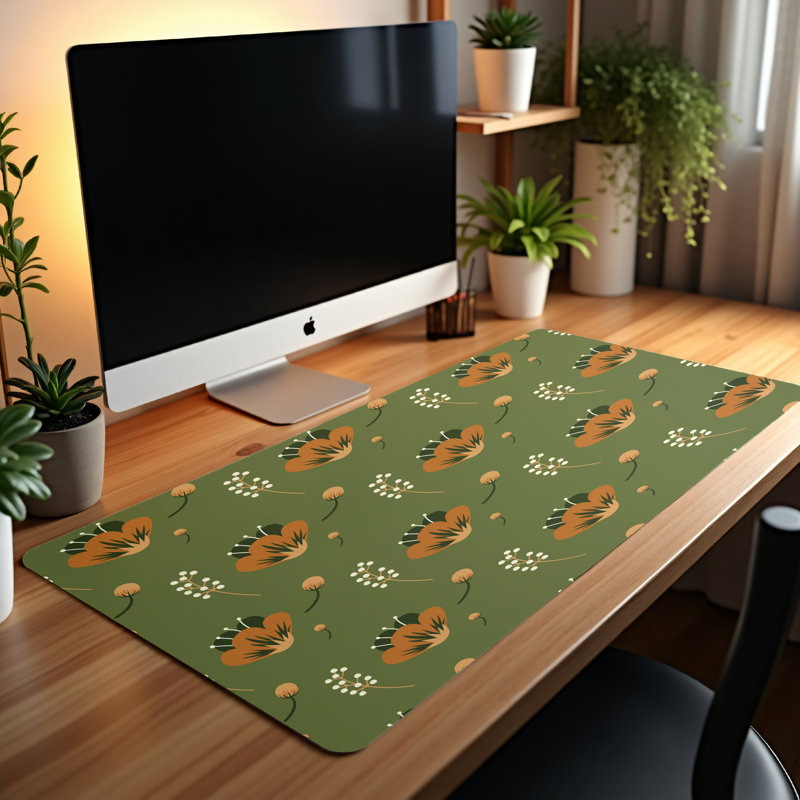 Polyester Desk Pad, 14.4x12.1