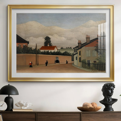 «The Toll Gate» (L'Omission) - Henri Rousseau - reproduction encadrée avec passe-partout et verre - c. 1890