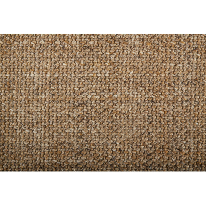 Tapis intérieur / extérieur brun tabac tissé à la main Siona, Rectangle 10 pi x 14 pi