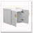 24 Inch Soft Close Bathroom Vanity with Sink – Wall Mounted – Glossy White