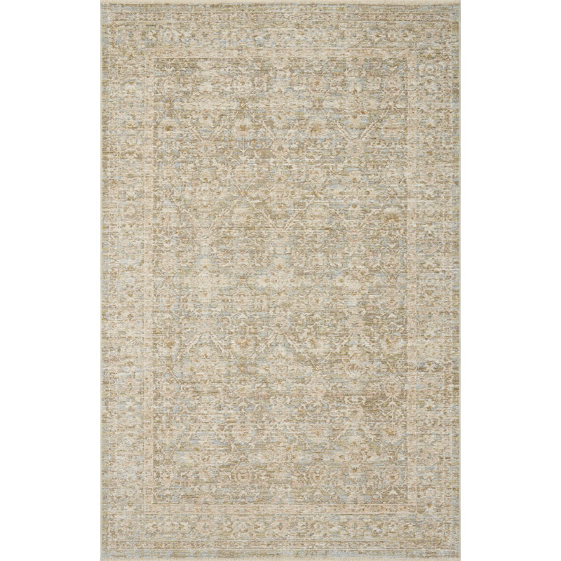 Loloi Elora Sky / Terracotta Area Rug, Sky / Terracotta 13' x 16'