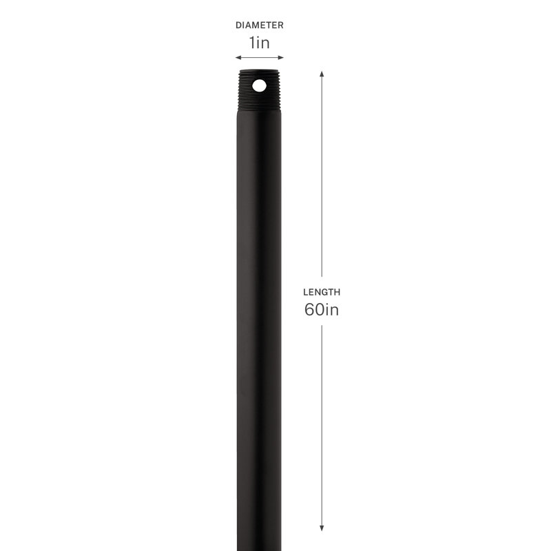 60" Satin Natural Bronze Ceiling Fan Downrod, 60"
