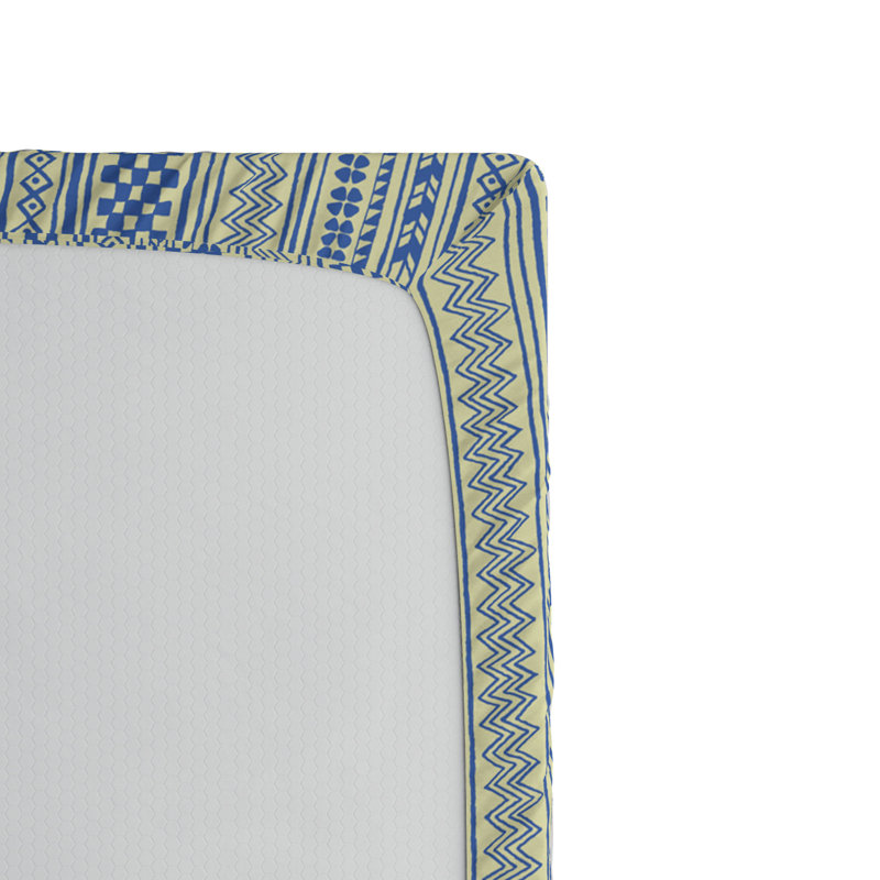 Microfiber Geometric Fitted Sheet, Twin XL Fitted Sheet