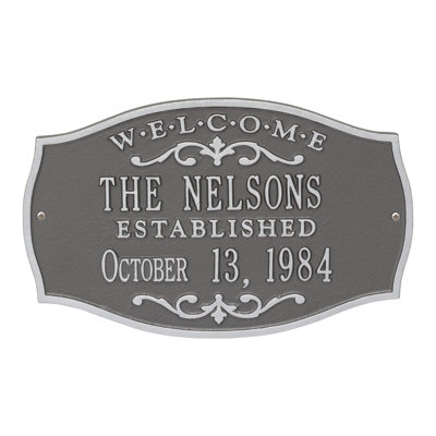Brookfield 4-Line Wall Address Plaque