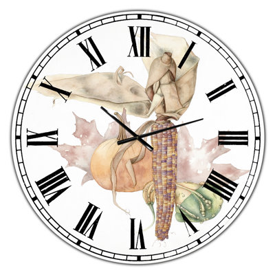 Horloge murale d'automne