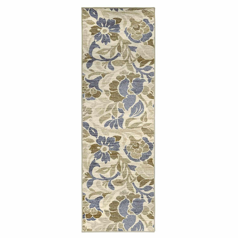 Tapis intérieur antidérapant en nylon Roddney, Tapis de couloir 2 pi 7 po x 8 pi