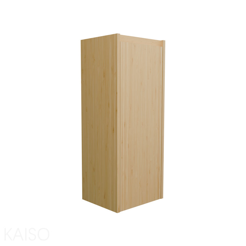 Armoire murale en bambou avec processus de pressage, grande capacité pour l'organisation à domicile