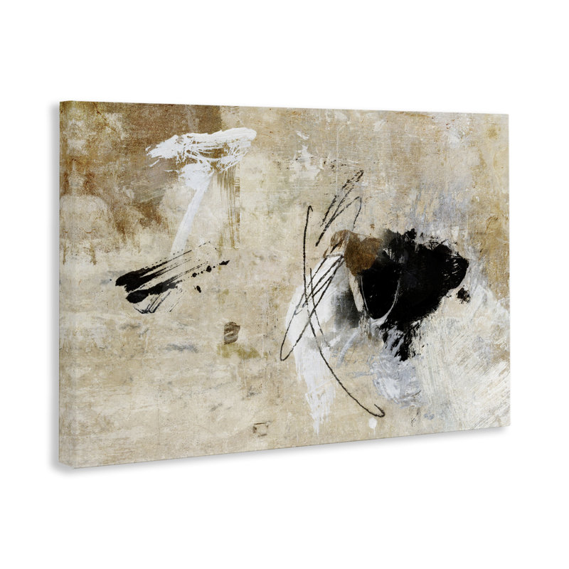 Rustic Scribble Abstraction  Canvas by Suzanne Nicoll, 24" H x 36" W x 1.5" D
