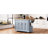 Kitchen Island With Modern Lines And Grey Blue Hue 54.62In Depth --1051518335-1051518333