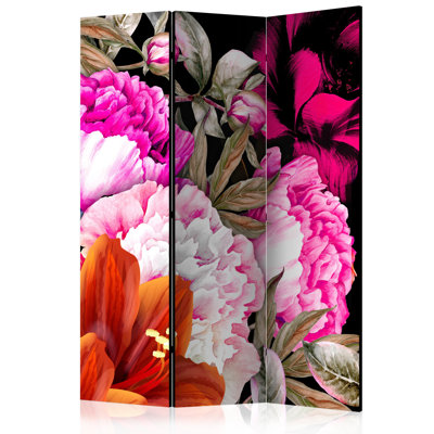 53'' W x 68'' H 3 - Panel Solid Wood Folding Room Divider