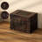 Decorative Vintage Wooden Index and Recipe Card Box – Rustic Organizer