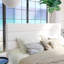 Lit plateforme Elison avec tête de lit tapissier en tissu et lattes en bois-816442014-912477649
