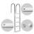 5 Step Swimming Pool Ladder Rail Stainless Steel Steps, In-ground Swimming Pool Step