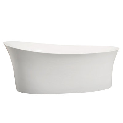 66.9'' x 32.7'' Freestanding Soaking Acrylic Bathtub