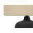 h table black ceramic beige shade 24" Ceramic 1-Piece Table Lamp Black