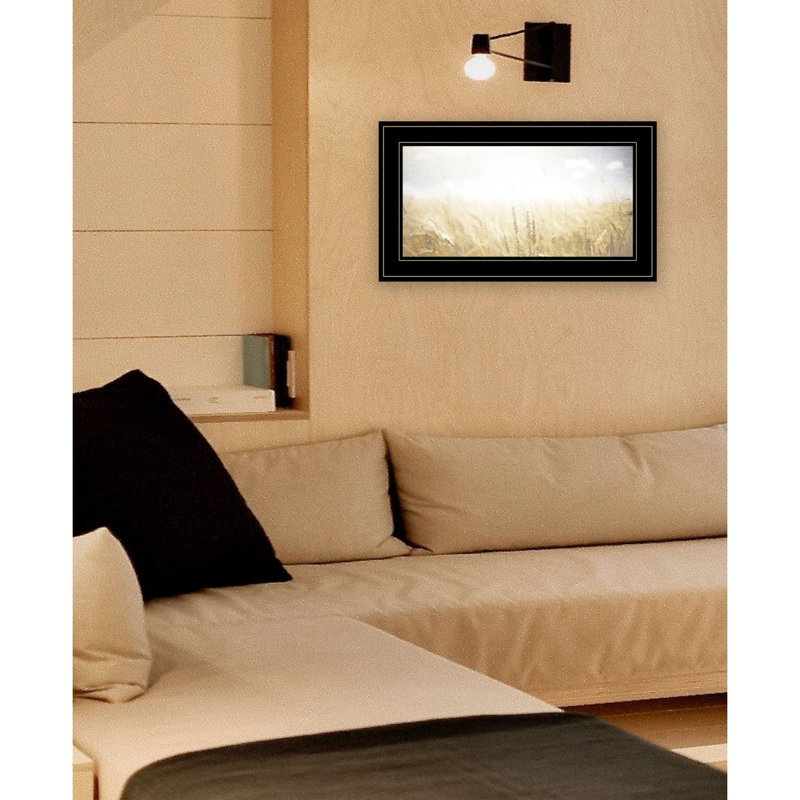 «Fields of Gold», art mural encadré pour le salon, décoration murale par Bluebird Barn