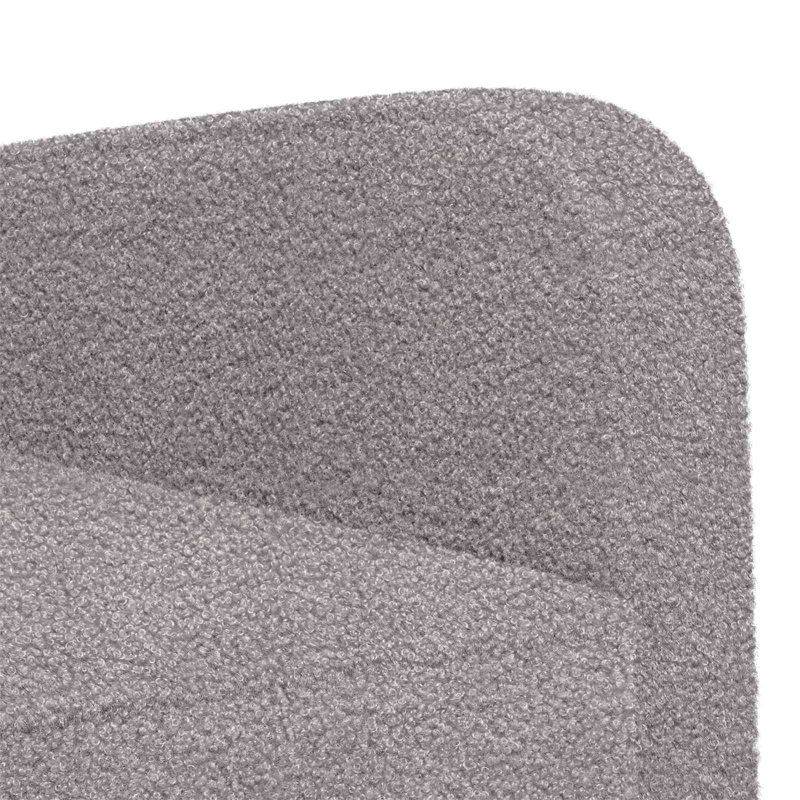 Upholstered Armchair, Light Grey