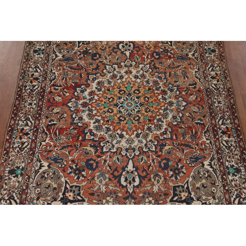 Tapis floral rétro 7 x 10