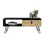 Table basse Magness, salon, noir / macadamia