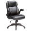 Fauteuil de bureau réglable en cuir reconstitué avec mécanisme papillon, fauteuil pivotant à 360 degrés pour bureau, jeux, noir