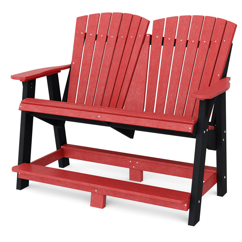 Adirondack double héritage Heritage, Rouge cardinal / Noir