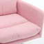 Chaise de bureau réglable rose en cuir de polyuréthane, structure en métal haute résistance, assise confortable en mousse à densité et coton, hauteur de teinture, douce pour la coiffeuse