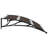 Door Canopy Black Polycarbonate ABS Aluminum 47.2 x 29.5 in Outdoor Door Rain Sun Protection-122628496