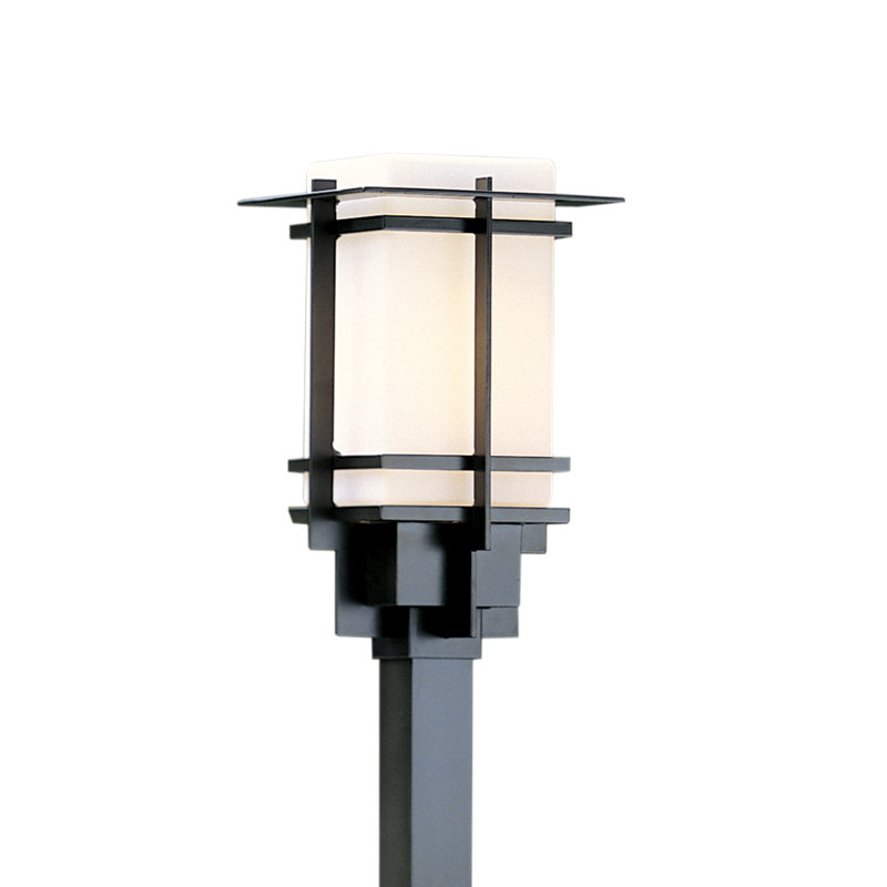 Tourou 1 - Light 14.2" H Lantern Head, Black, Opal