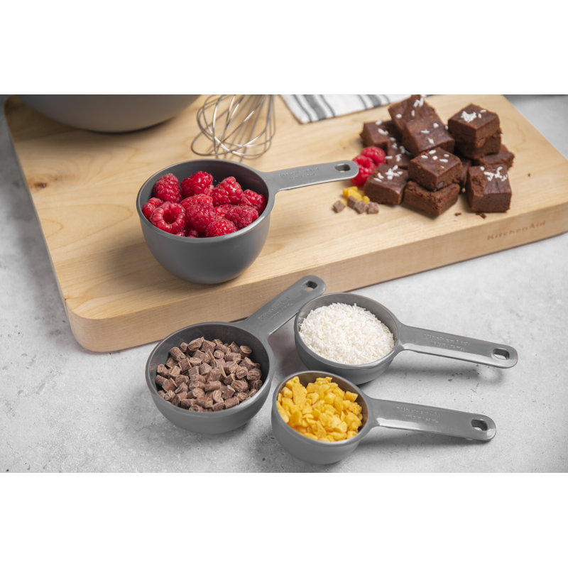 KitchenAid 4pc Measuring Cup Set - Charcoal Grey