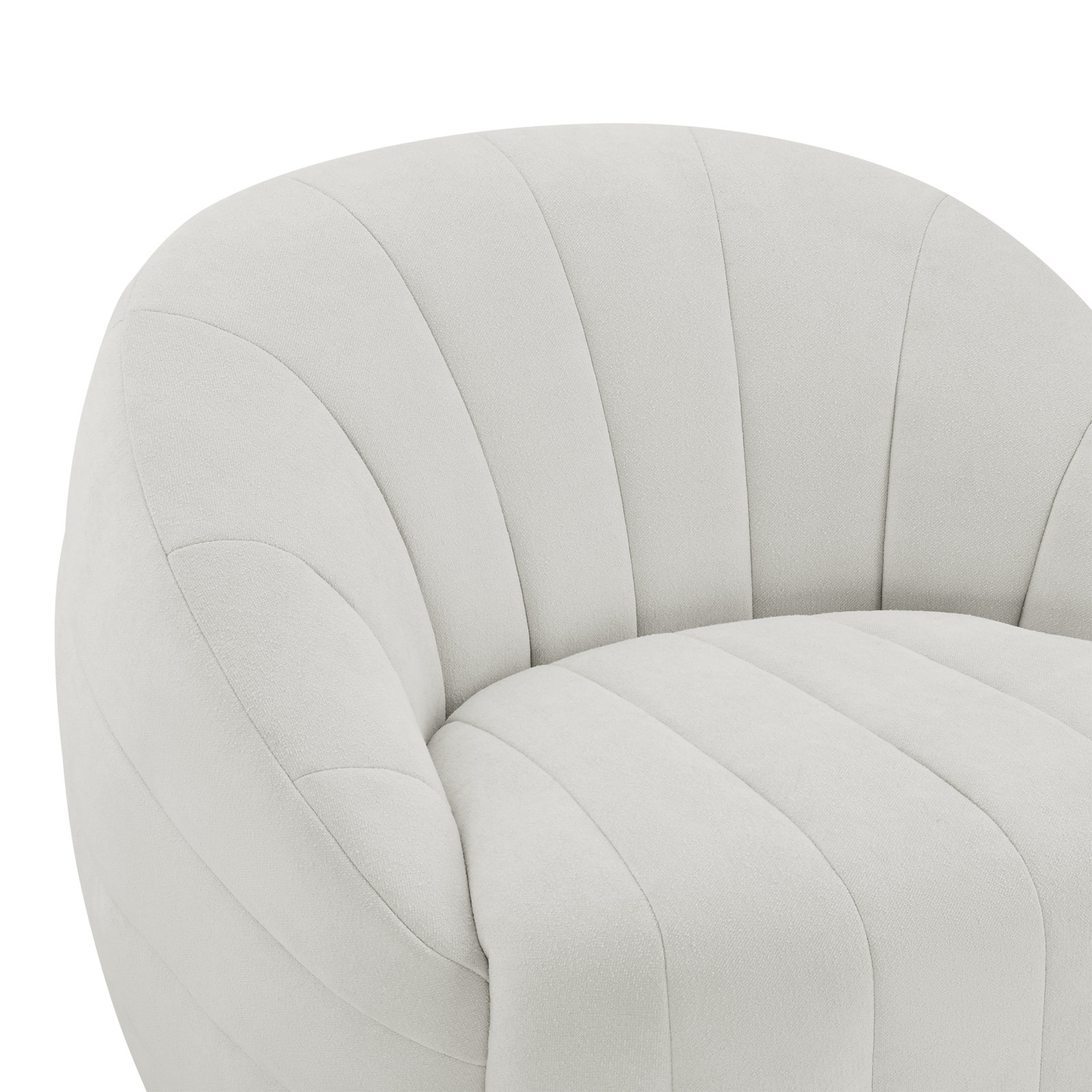 Augustine Swivel Barrel Chair, Willow Oyster Performance Chenille