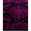 Overdyed Hand-Knotted Wool Modern-Contemporary Purple Runner 2' 0" x 6' 2"