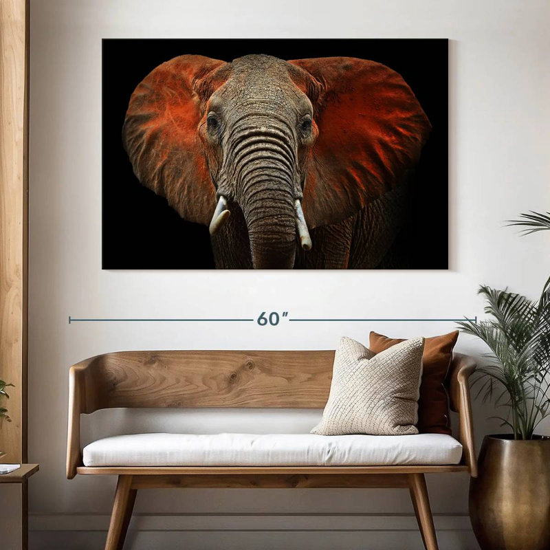 Elephant Portrait, 34" H x 51" W