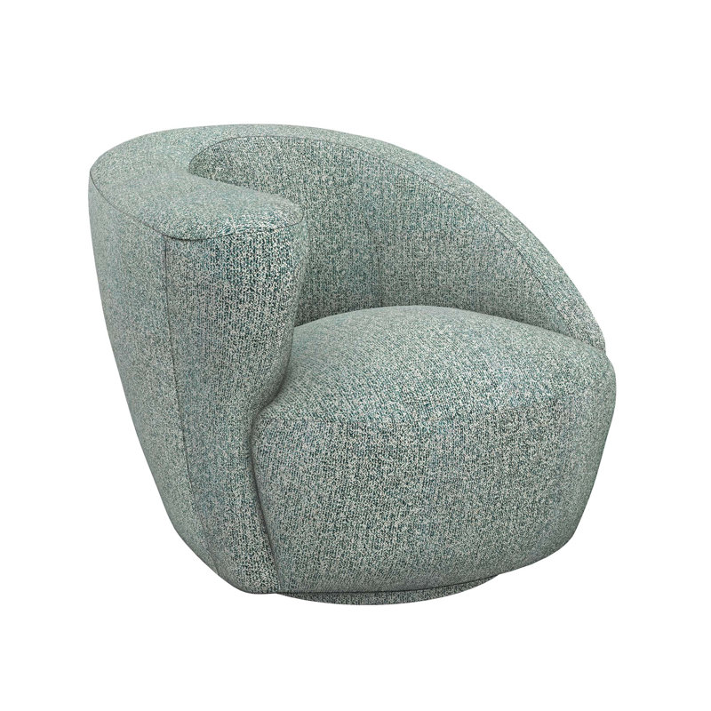 Carlisle Swivel Armchair, Pool Rayon/Viscose