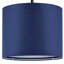 Lampe sur pied arquée 62 po avec télécommande, intensité variable, abat-jour en velours bleu marine, ampoule DEL incluse