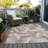 Machine Washable Indoor/Outdoor Claudian ACN1241 Copper Rug-103719048