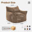 Fauteuil à billes surdimensionné en mousse de velours côtelé à compression de 46 po-1477166526