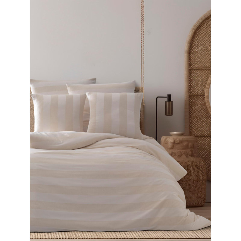 Quiltisse Bedspread with Pillowcases, Beige, Single XXL Bedspread + 1 Standard Pillowcase