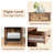 Beachmont Wooden End Table with Drawer and Shelf, 2 Tier Side Table Storage Cabinet for Bedroom, Home Office-1780007030