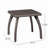 17.7" Outdoor Accent Side Table - PE Wicker & Iron, Weatherproof, Perfect For Chairs, Drinks & Snacks - Easy Assembly-1794652008