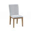 Ensemble de 2 chaises de salle à manger en lin 19 po