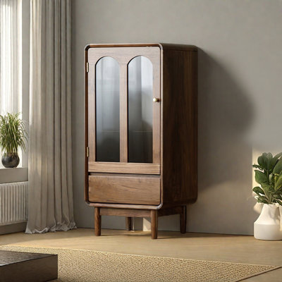 European style light luxury solid wood bookcase