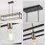 Luminaire suspendu linéaire 6 lumières Rast-1313219527