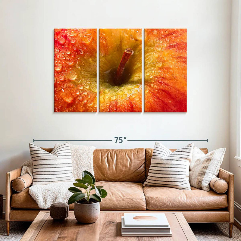 Yarlin Fresh Dewy Red Apple, 36" H x 57" W