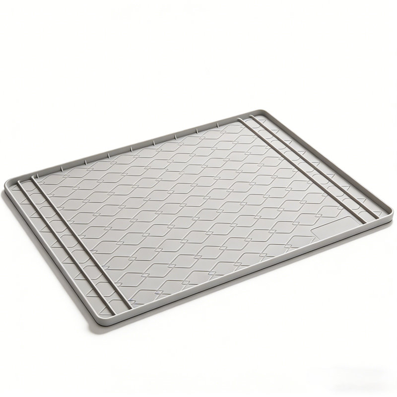 Under Sink Mat, Flexible Silicone Cabinet Protector for Kitchen Counter & Bathroom