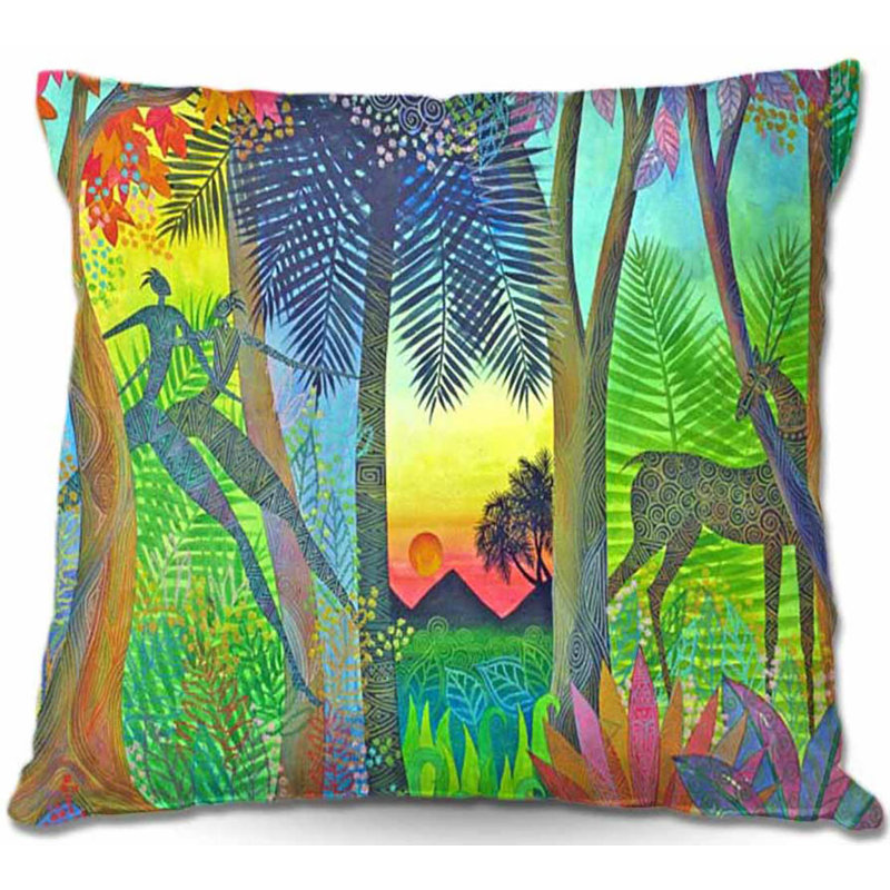 Floral Reversible Throw Pillow, 20" x 20"