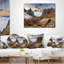 Coussin lombaire imprimé paysage d'été