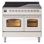 Cuisinière à induction 40 pouces avec 6 éléments à induction ILVE Nostalgie II Series (porte en verre)