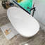 Baignoire de trempage autoportante 67 po. X 33,5 po. Blanc mat