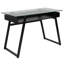 Glass Top Metal Base Writing Desk