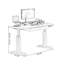 Bureau rectangulaire en bois massif brun à 2 tiroirs-108169595